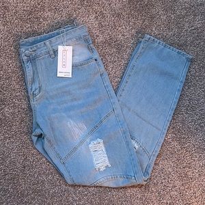 LZLER Men’s Straight Leg Jeans